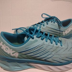 Hoka One One Womens Arahi 4 Running Shoes Blue 1106474 ASCS Low Top Lace Up10.5M